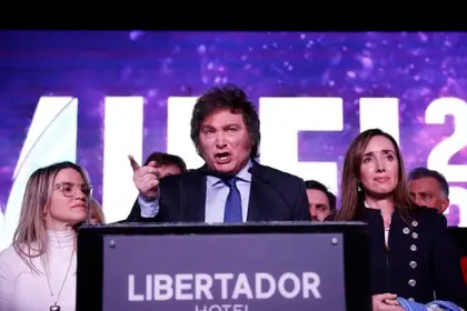 Javier Milei y un encendido discurso tras la victoria en las PASO