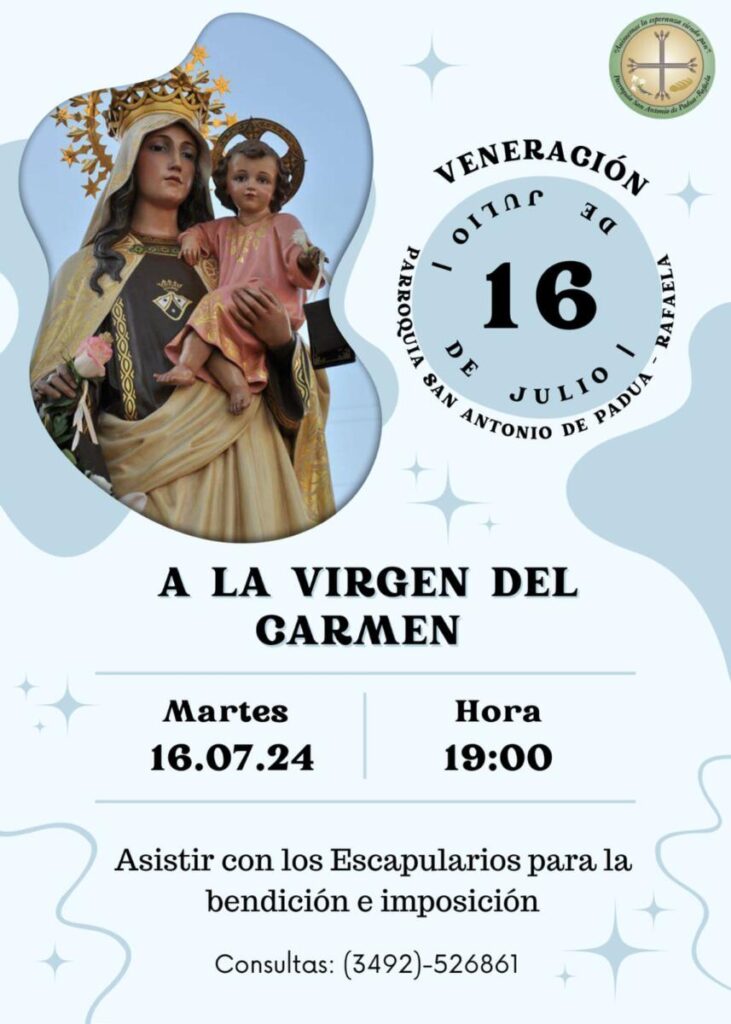 Veneración de la Virgen del Carmen