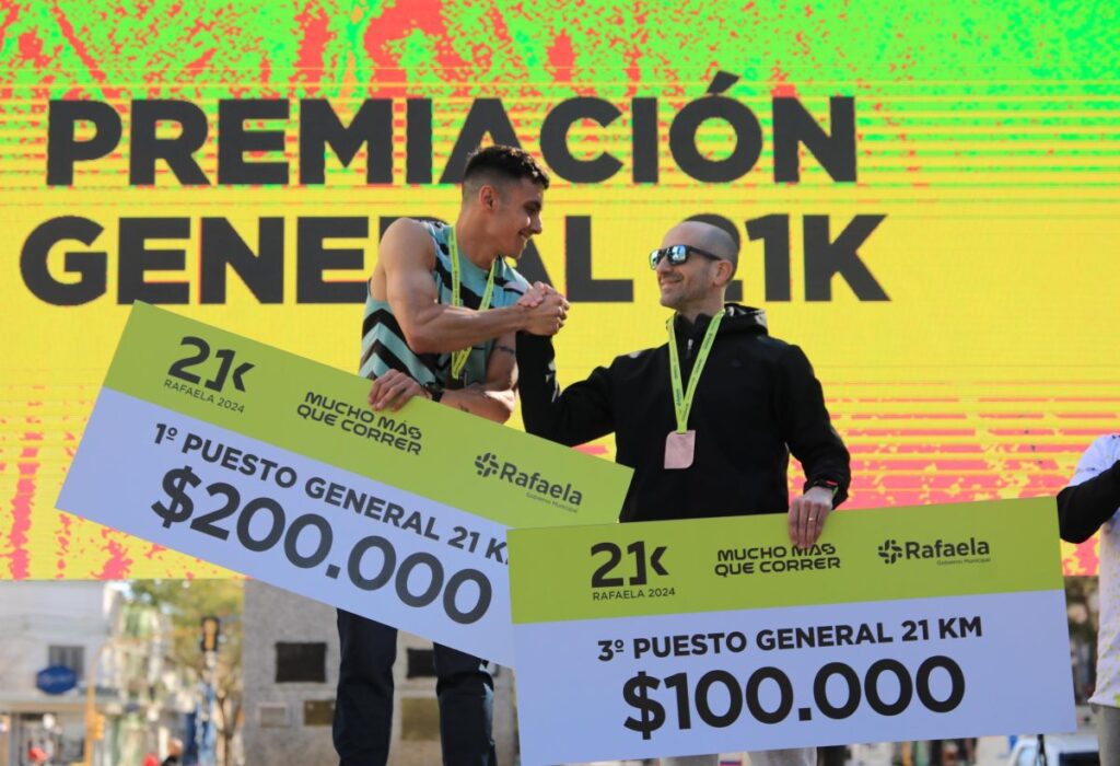 Nocenti y Florencia Bermúdez se impusieron en los 21K de Rafaela