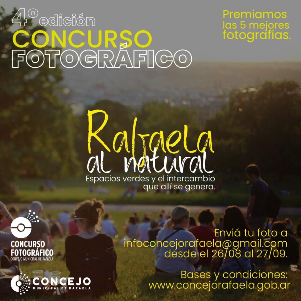 Concejo: invitan a la ciudadanía a participar de la 4ª edición del concurso fotográfico