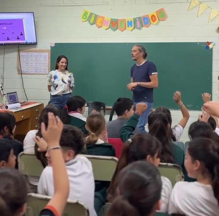 Caruso y Racca trabajan en la prevención del dengue con charlas de concientización