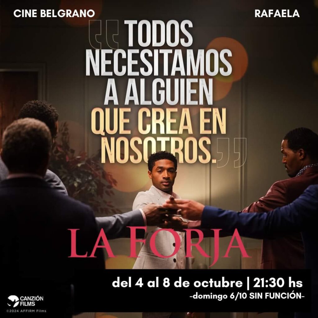 Proyección de la película «La Forja» en el Cine Belgrano