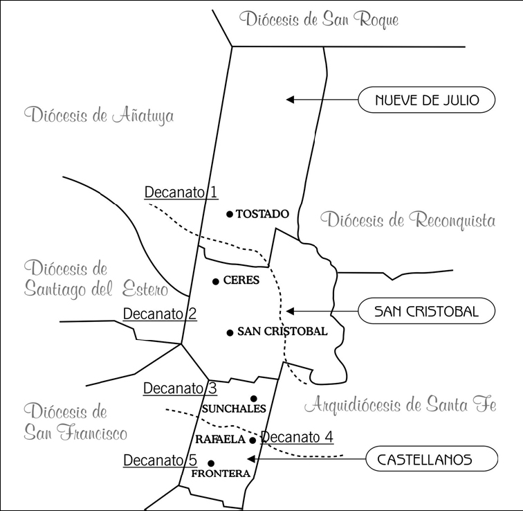 El obispo Torres designó tres párrocos en la diócesis de Rafaela