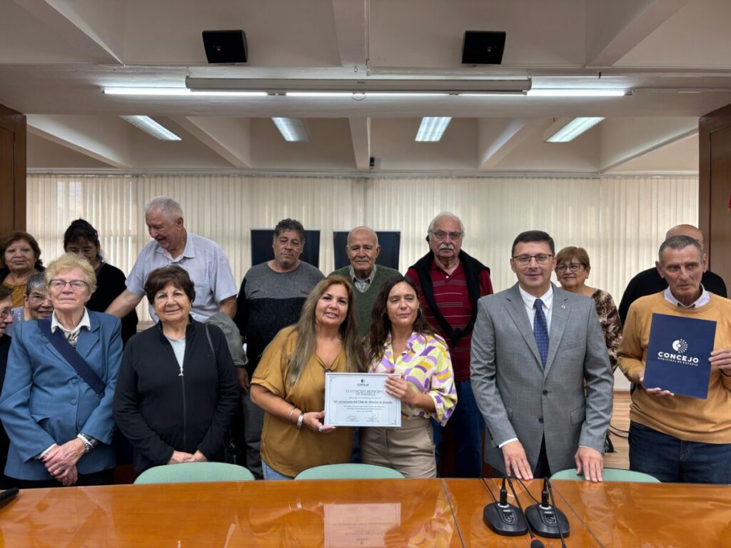 Declararon de interés municipal el 45º aniversario del Club de los Abuelos