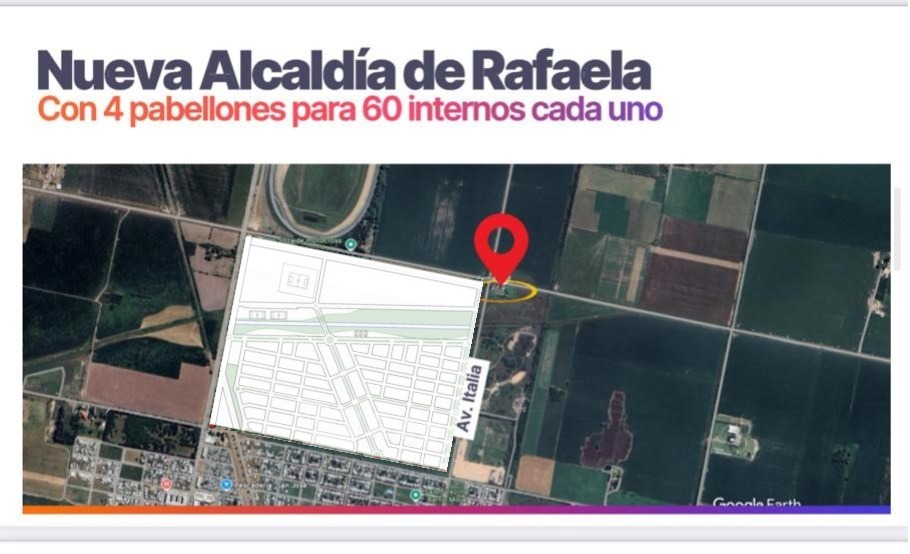 Sin diálogo ni planificación, Rafaela tendrá una cárcel para 240 personas