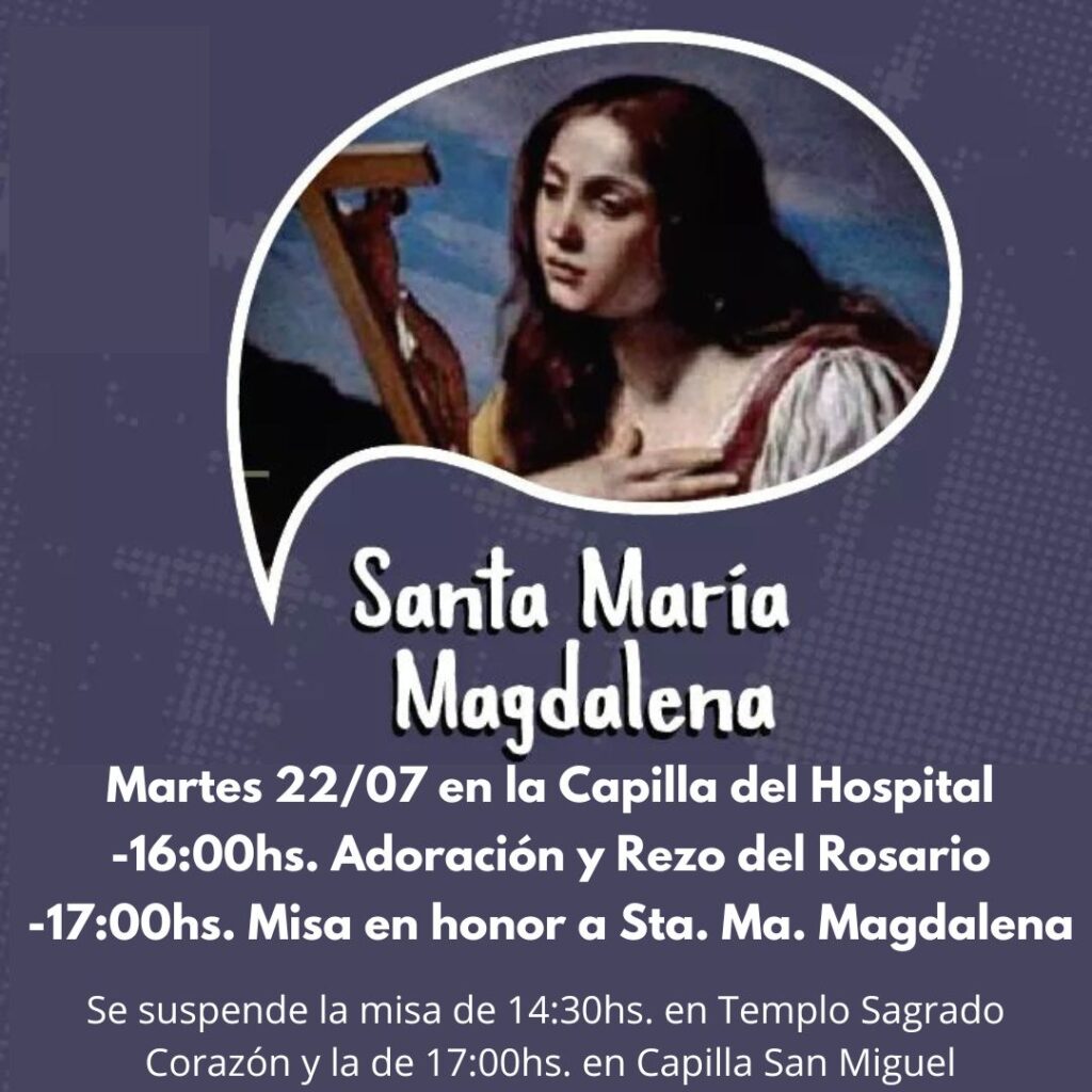 Fiesta de María Magdalena en la capilla del Hospital