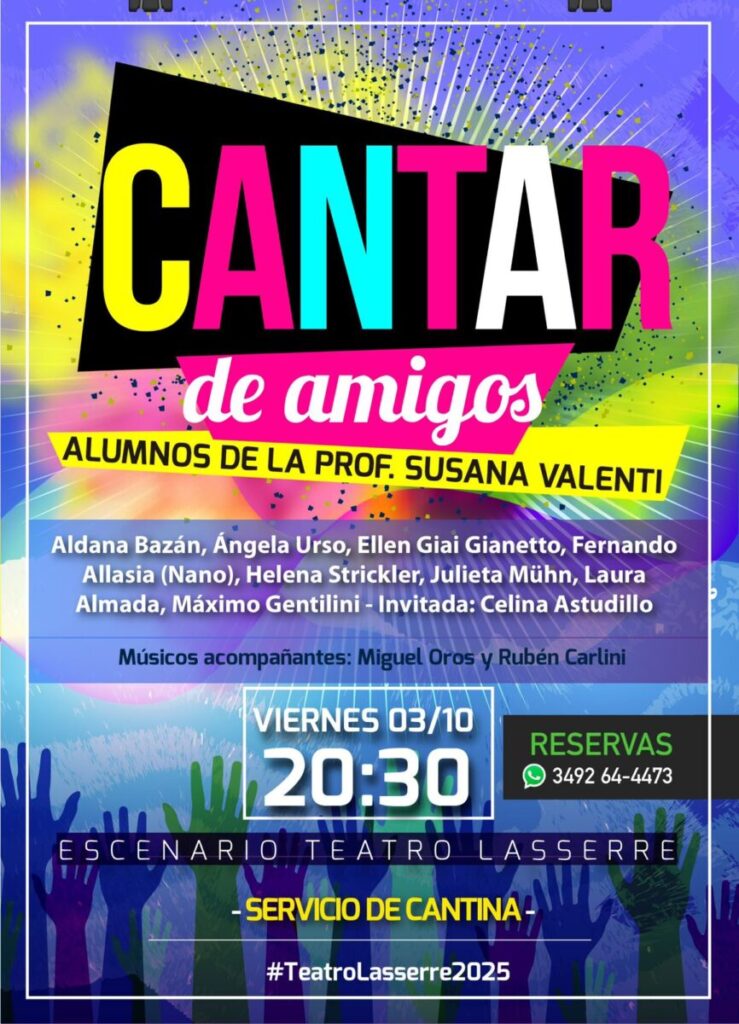 Vuelve “Cantar de amigos” al Teatro Lasserre