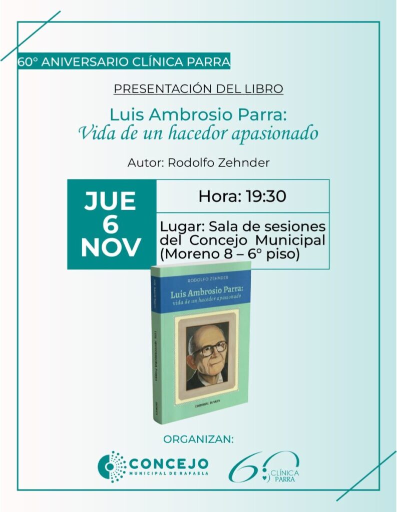 Presentan el libro “Luis Ambrosio Parra: vida de un hacedor apasionado”